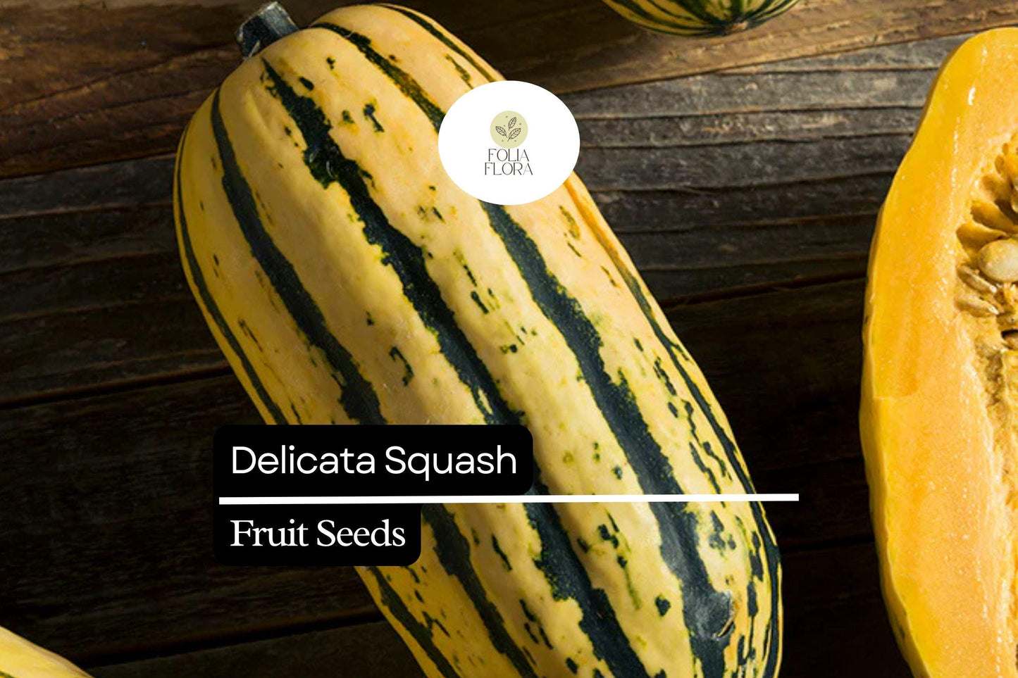 20 Seeds Delicata Squash (Cucurbita pepo) – Sweet, Nutty Flavor, Easy-to-Grow Winter Squash