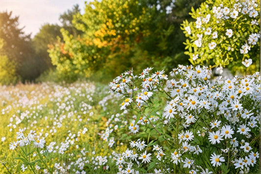 Symphyotrichum prenanthoides – Crooked-stemmed Aster | 100 Seeds | Native Blue Aster Wildflower | Pollinator Garden Plant