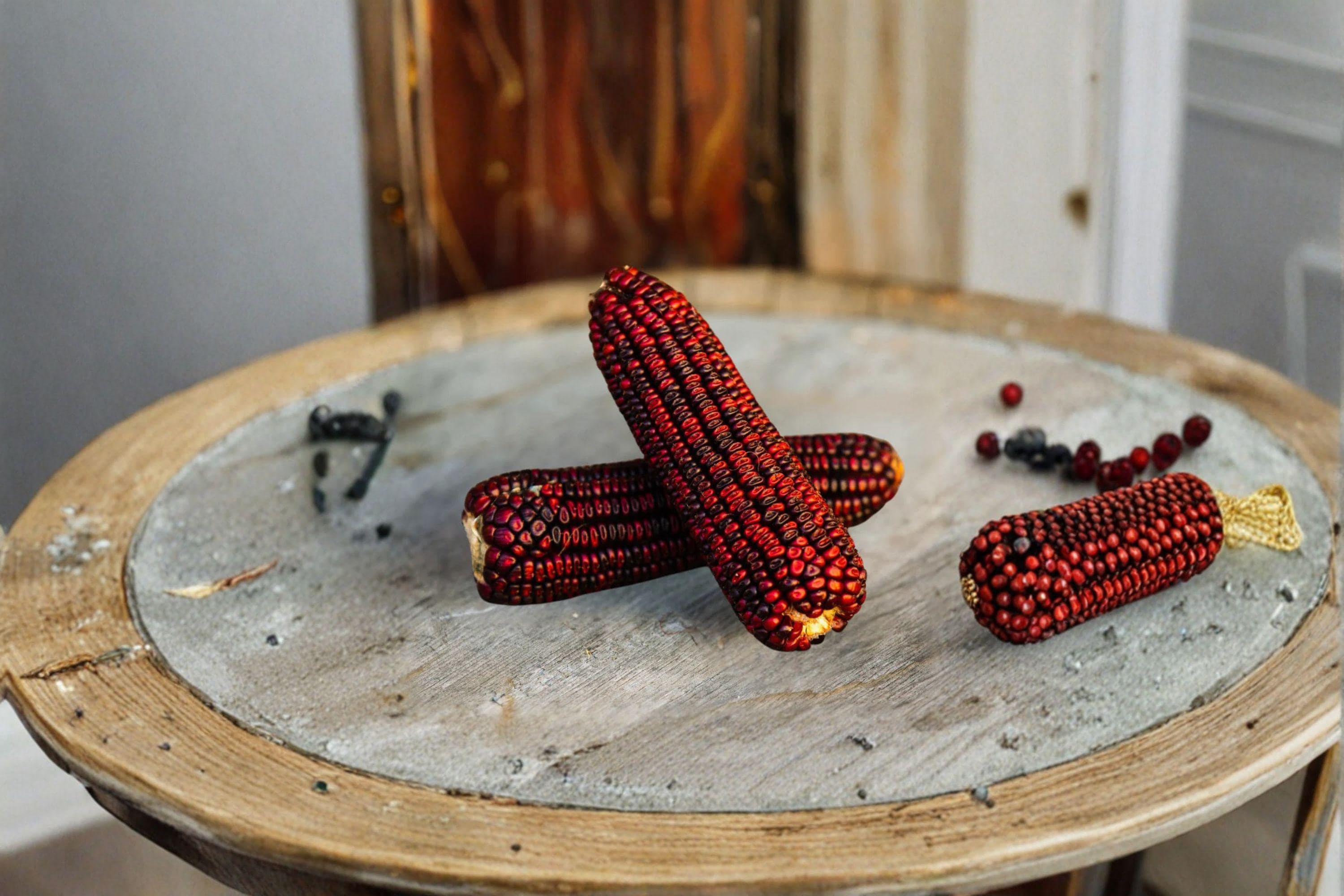 Corn – Bloody Butcher (110 Days) 25 Seeds | Historic Heirloom | Deep Red Dent Corn | Excellent for Grinding & Baking