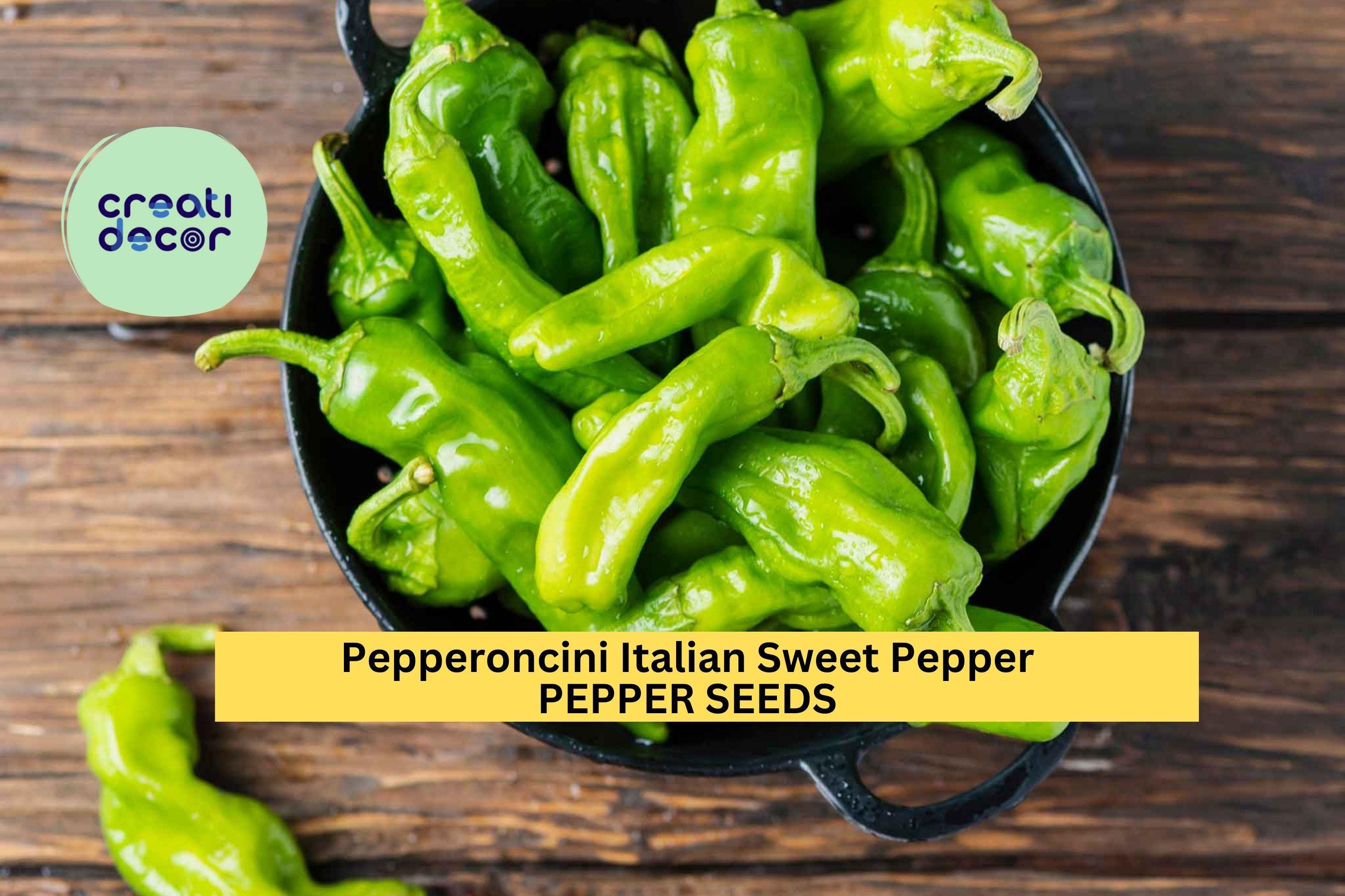 3pcs of 250mg Italian Pepperoncini Sweet Pepper Seeds – Heirloom Variety, Great for Pickling, Salads & Garden Growing Seeds for Planting