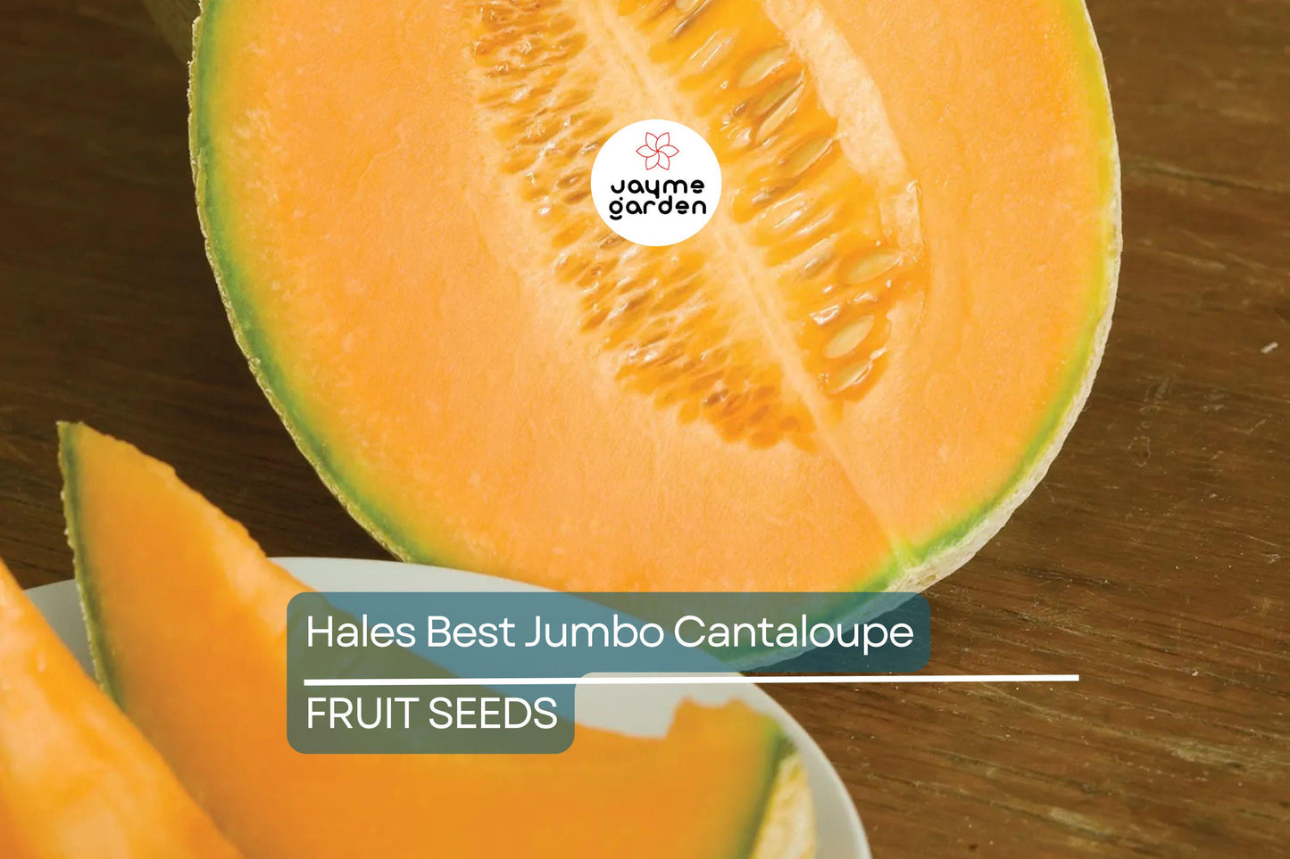 100 Hales Best Jumbo Cantaloupe Seeds - Heirloom, Non-GMO, Sweet & Juicy Melons