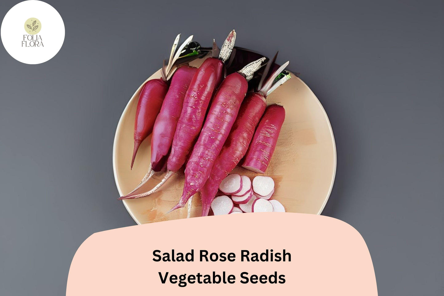 500+ Salad Rose Radish Seeds – Raphanus sativus Heirloom Pink Radish Seeds for Garden Planting