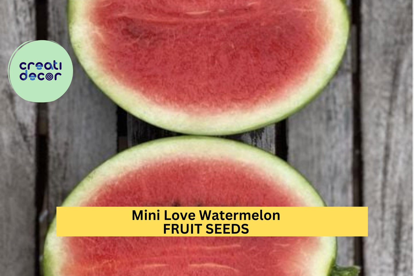 Mini Love Watermelon Seeds – 50+ Seeds – Small, Sweet Red Melons for Compact Gardens, Raised Beds, and Patio Growing – USA