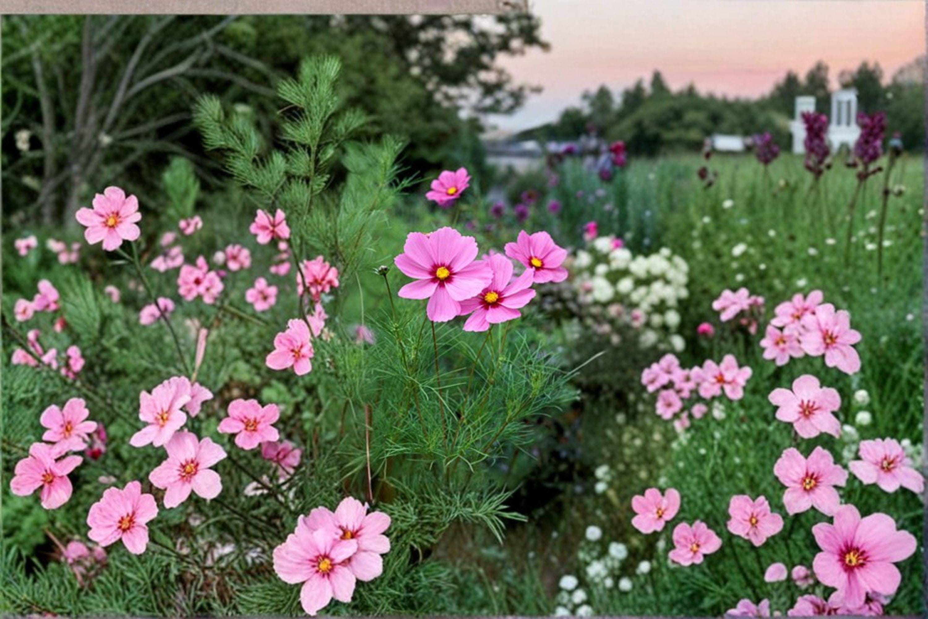 Cosmos – Gloria 100 Seeds | Classic Cosmos Flower | Bright Pink Blooms | Easy & Fast Growing