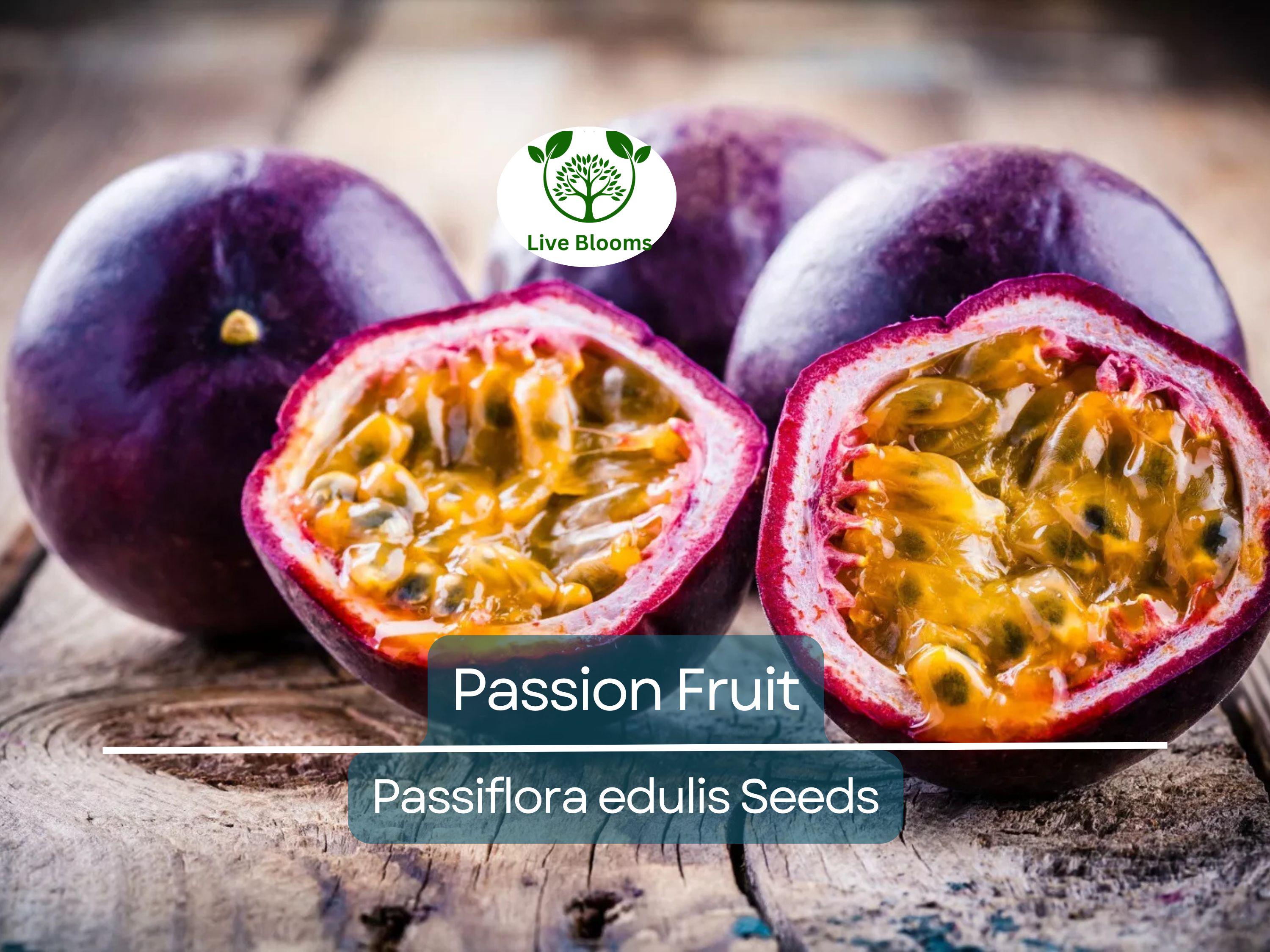 10 Purple Edulis Passion Fruit Seeds | Edible Passionfruit Vine, Fast Growing, Delicious Fruit, Tropical & Hardy