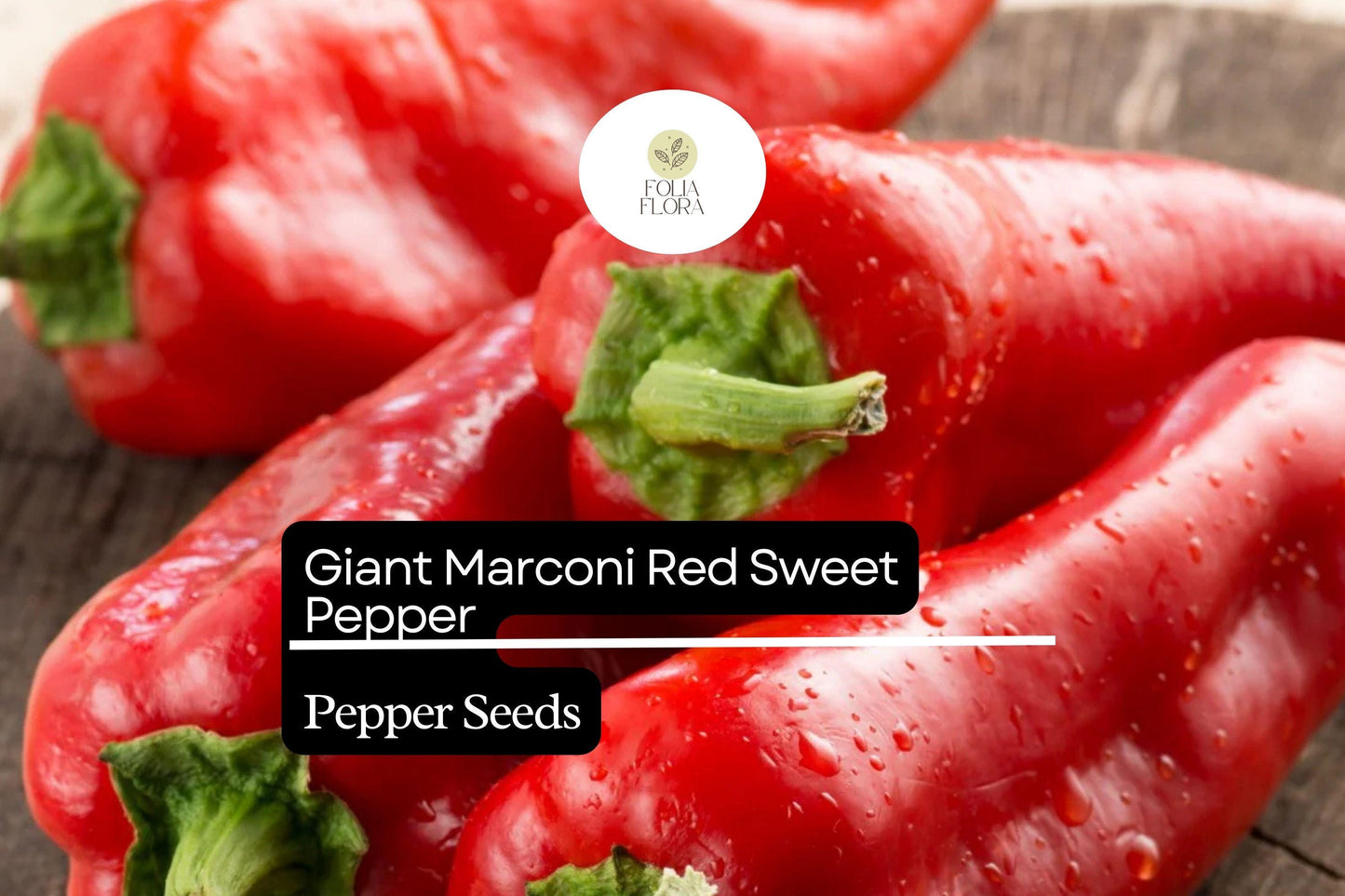 250mg Giant Marconi Red Sweet Pepper Seeds Capsicum annuum | High Yield, Non-GMO, Sweet & Smoky Flavor for Grilling and Roasting