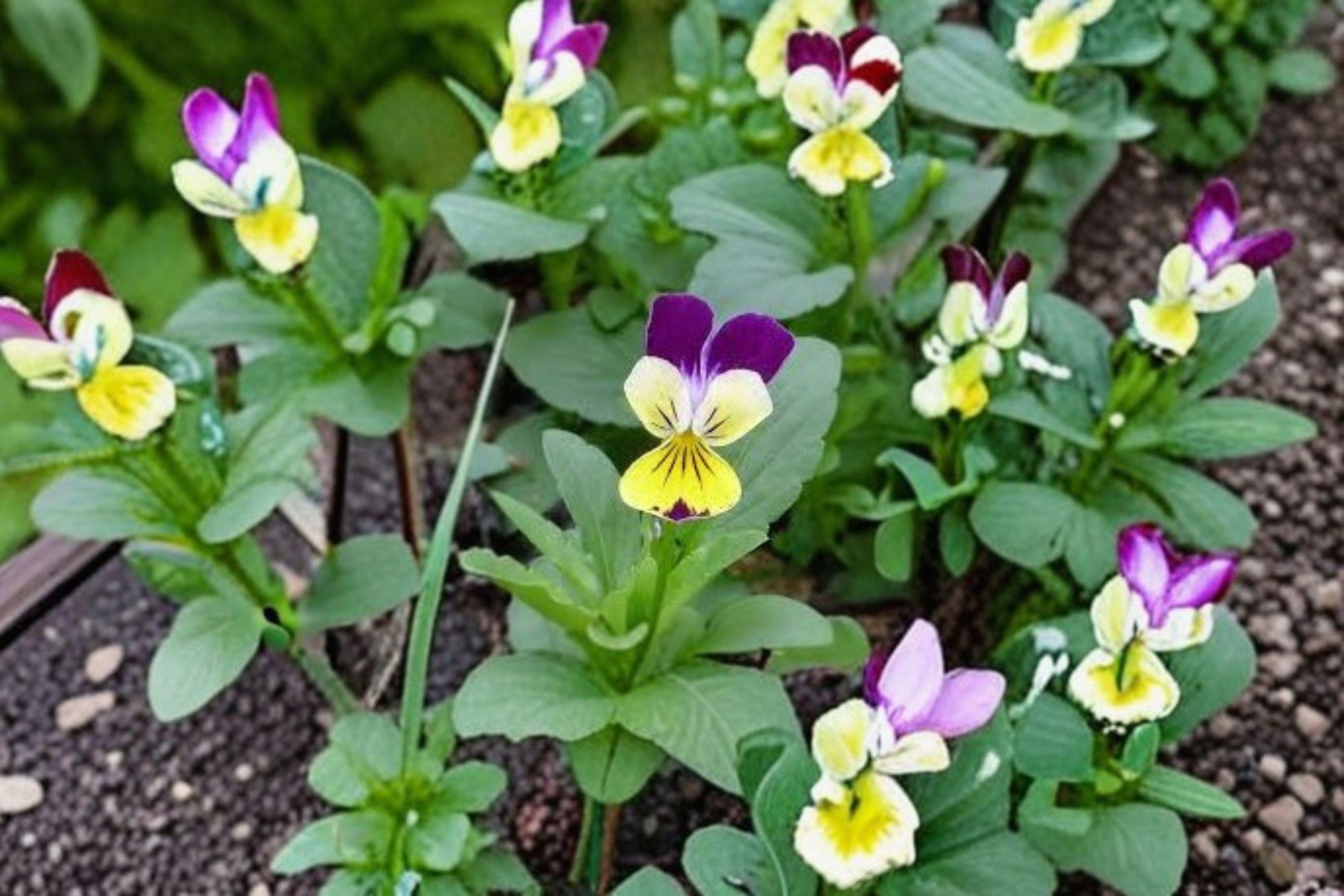 Helen Mount Johnny Jump Up – Heirloom Viola Tricolor, Edible Flowers (100 Seeds)