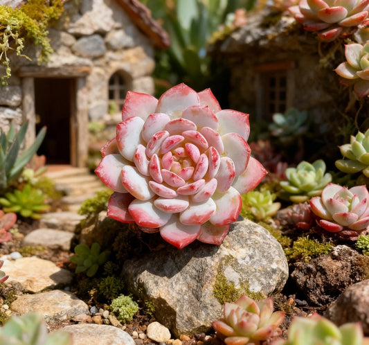 Echeveria ‘Pink Peony’ – Live Succulent Plant – Colorful Rosette Succulent – Perfect Gift for Plant Lovers & Indoor Décor