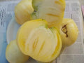Great White Tomato Seeds - 120+ Heirloom Organic Beefsteak - Rare Variety - Lycopersicon esculentum