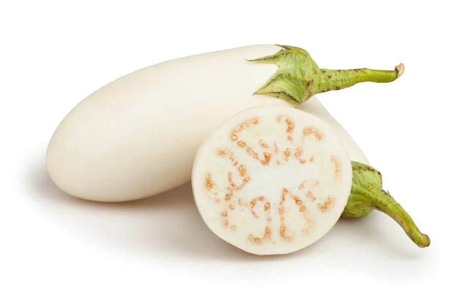 Casper White Eggplant Seeds - 50+ Heirloom Organic Non-GMO - Rare Vegetable Seeds for Home Garden