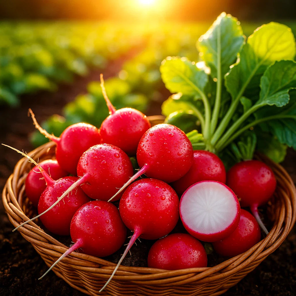 Cherry Belle Radish Seeds - 600+ Heirloom, Non-GMO, AAS Winner, Organic Gardening - Raphanus sativus